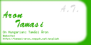 aron tamasi business card